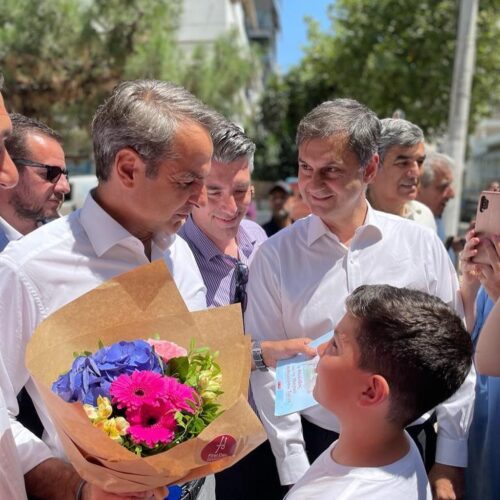 Σήμερα ο Πρόεδρος μας Κυριάκος Μητσοτάκης επισκέφθηκε το Παλαιό Φάληρο.