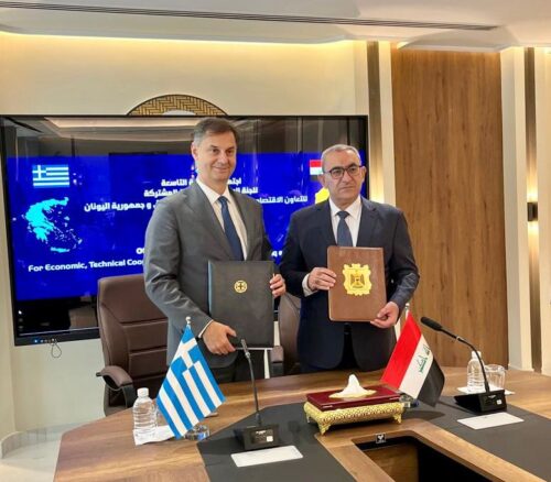 Επίσκεψη Υφυπουργού Εξωτερικών, Χάρη Θεοχάρη, στο Ιράκ για την 9η Μικτή Διυπουργική Επιτροπή Ελλάδας – Ιράκ (Βαγδάτη, 21.10.2025)