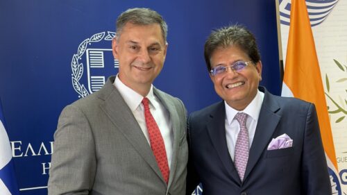 Συνάντηση Υφυπουργού Εξωτερικών, Χάρη Θεοχάρη, με τον Υπουργό Εμπορίου και Βιομηχανίας της Ινδίας, Piyush Goyal (Αθήνα, 29.6.2026)